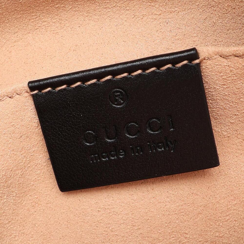 Gucci GG Marmont Backpack Rucksack Leather Black - Picture 4 of 8